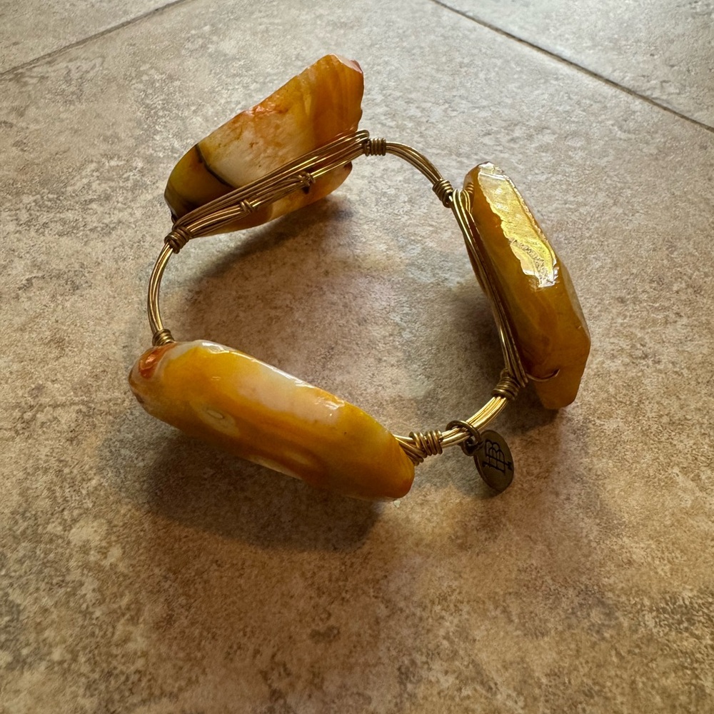 Bourbon and Bowties Yellow Stone Bracelet